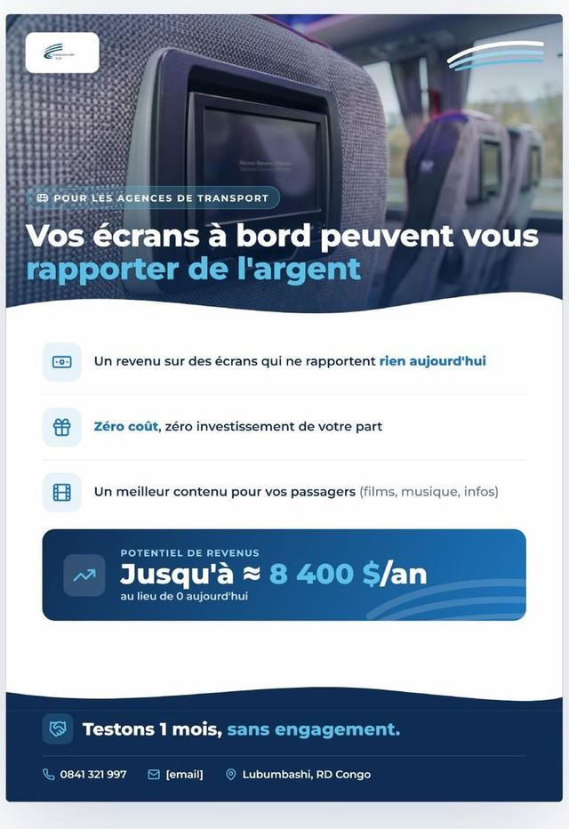 Argumentaire B2B : transformer les écrans embarqués en revenu