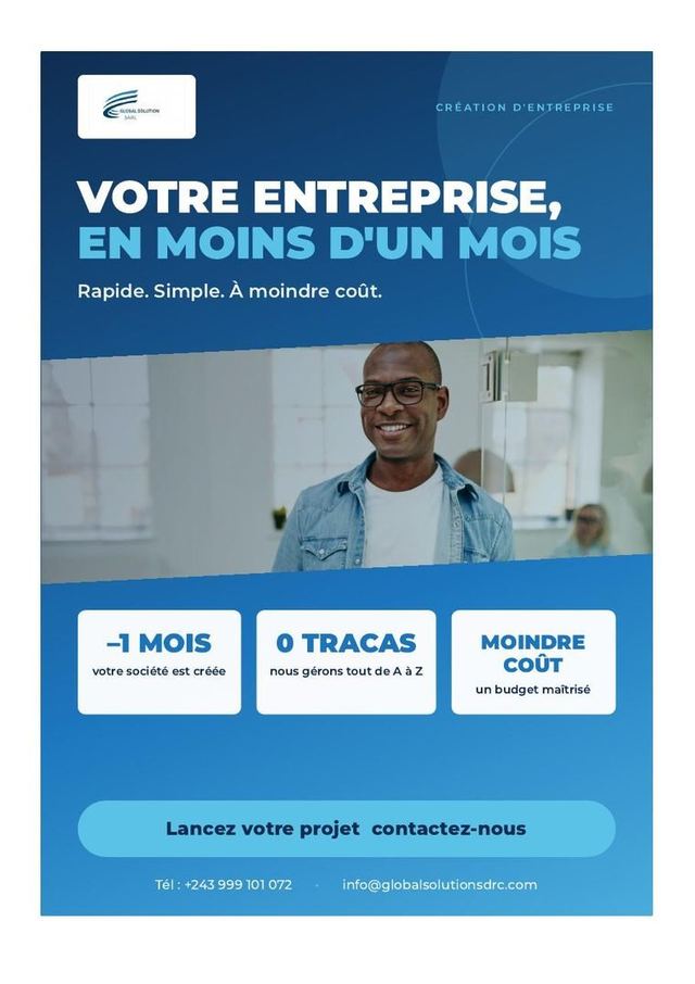 Flyer de création d'entreprise, fond de marque