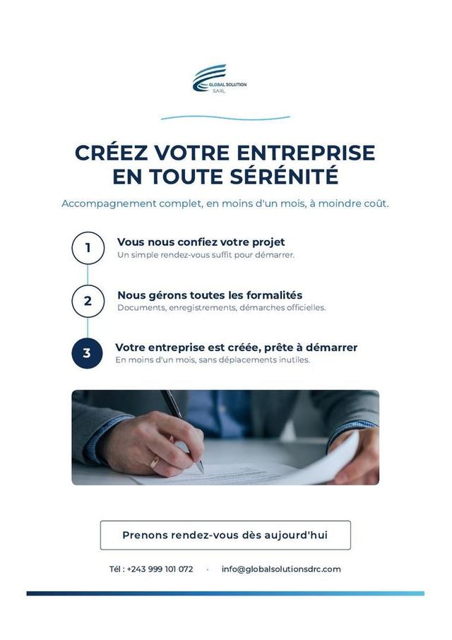 Flyer pédagogique : le parcours de création d'entreprise en trois étapes